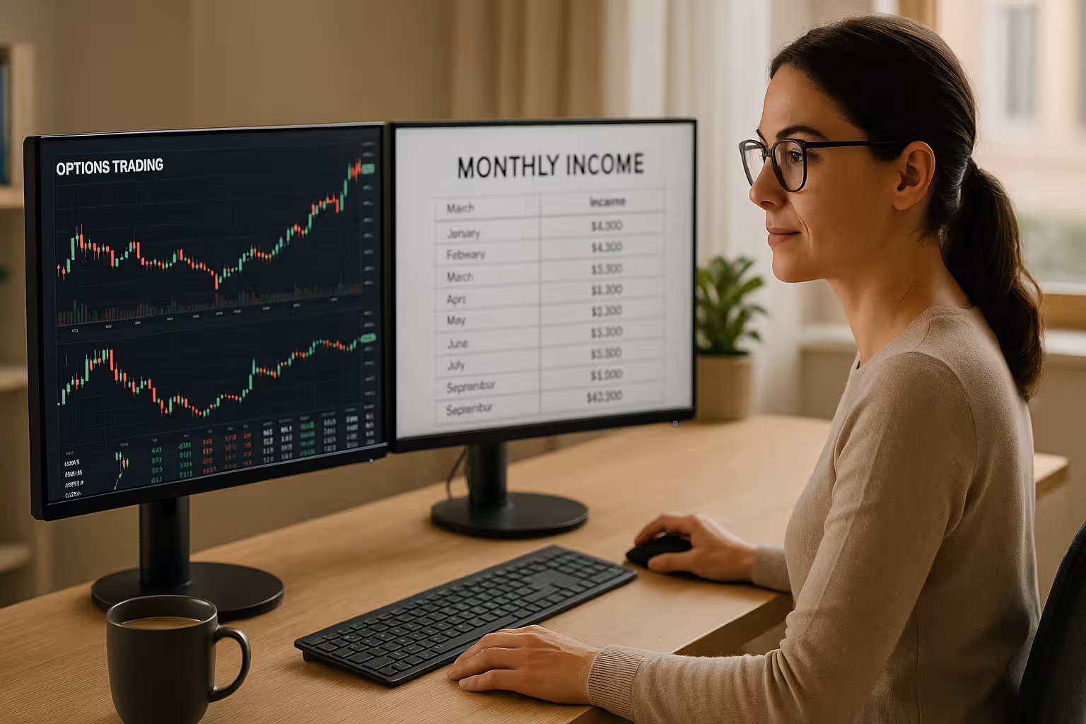 Generating Monthly Income with Options Trading
