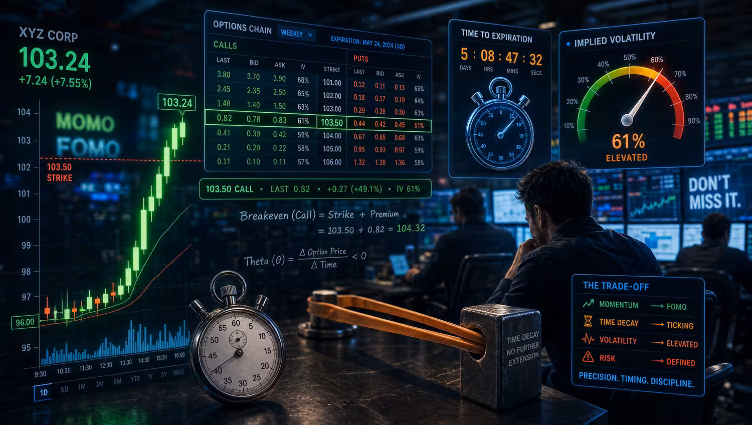 Trader Chasing Weekly Options