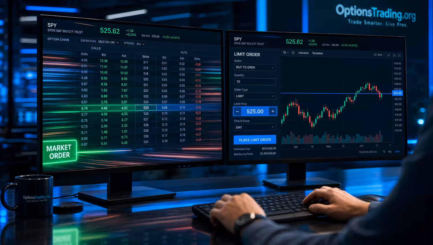 Limit Orders vs. Market Orders in Options Trading