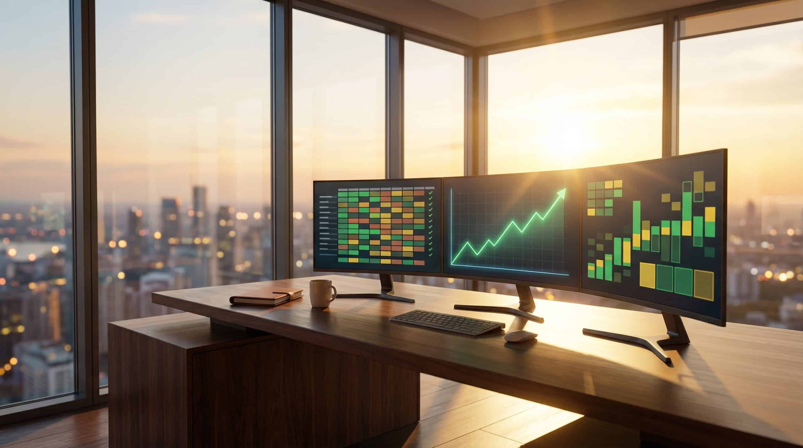 Covered call exit strategy for gradually exiting a long-term stock position with options chains on trading monitors