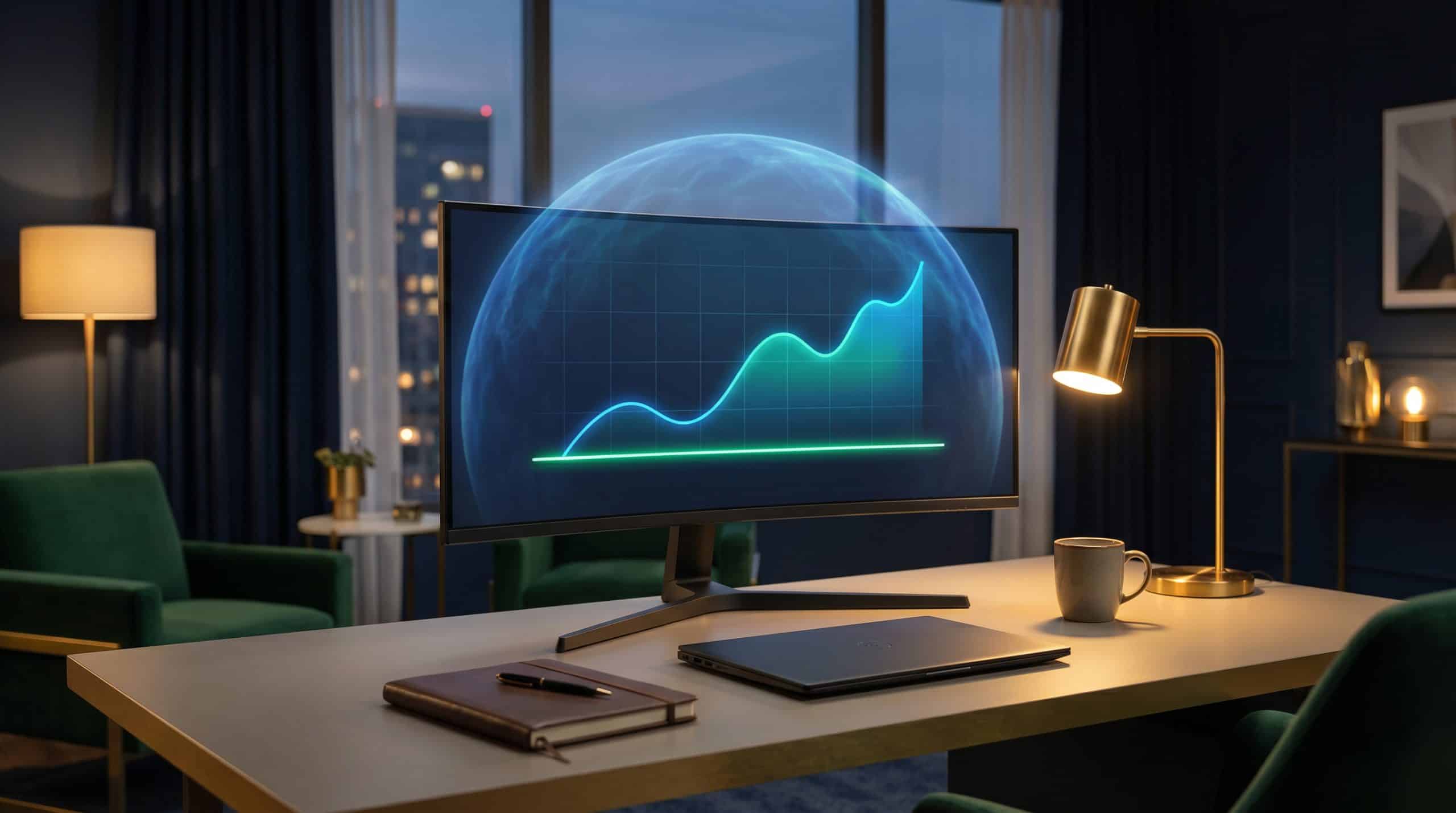 Protective puts portfolio insurance concept with stock chart showing downside protection floor
