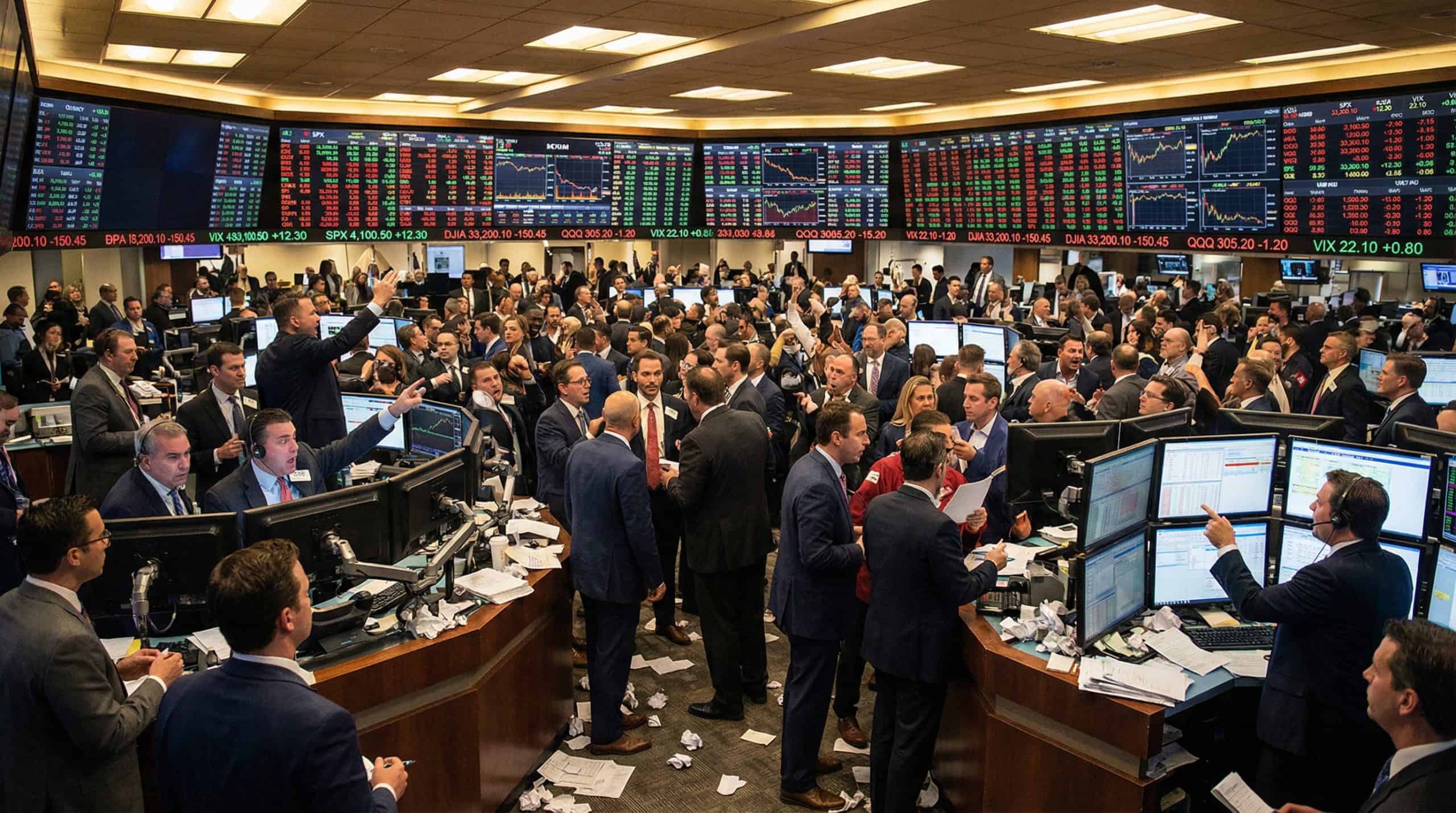 Triple witching options expiration trading floor activity